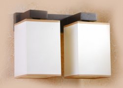 Світильник настінний (бра) з абажурами 02881