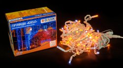 Гирлянда внешняя светодиодная Delux Icicle 108LED 2x1m 27 бел flash желт/бел IP44