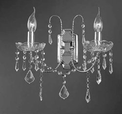 Светильник настенный(бра) TINKO 38015CR/2W CL