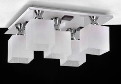 Люстра стельова TINKO 46218CR+HOMS/5C WT