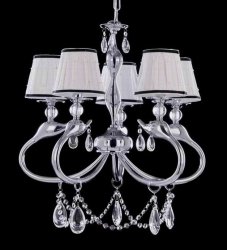 Люстра TINKO 55087CR/5P WT+BK