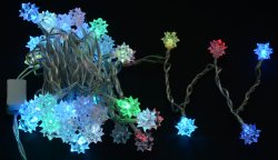 Гирлянда внутренняя светодиодная Delux Diamond С 50LED (мульт/проз) IP20