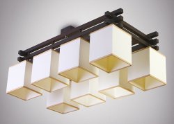 Люстра стельова з абажурами 55281
