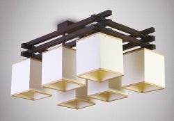 Люстра стельова з абажурами 66281