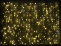 Гирлянда внешняя светодиодная Delux Curtain 912LED 2х3м (желт/бел) IP44