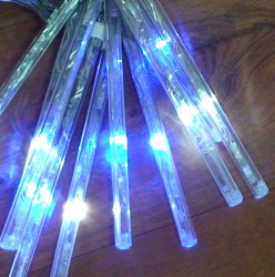 Гирлянда светодиодная Delux Snowfall C 10х8LED (бел+син/проз)