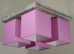 Люстра стельова з абажурами 22281/4