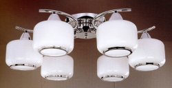 Люстра стельова TINKO 37318CR/6H WT+CR 