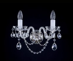 Светильник настенный(бра) Art Glass Maggie II nickel Classic