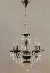 Люстра классическая TINKO 50052AN/5P BK/CL