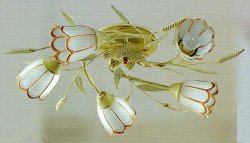 Люстра флористика TINKO 35472/5H WT+GO