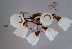 Люстра стельова TINKO 84472/6H YL+GO