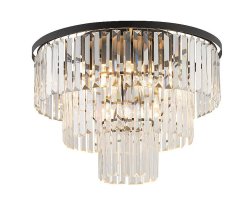 7627 Люстра Nowodvorski CRISTAL BLACK M PL