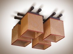 Люстра з абажурами стельова 70941/1 