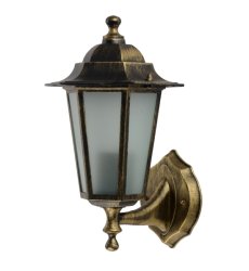 Уличный фонарь Delux Palace A01 60Вт Е27 черный-золото