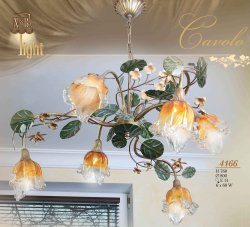 Люстра флористика N&B Light Каволо 4166/1