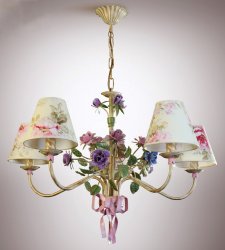 Люстра класична з абажурами 5046 