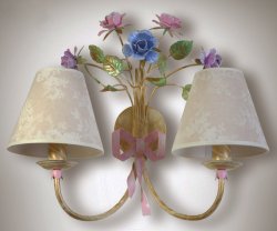 Світильник настінний (бра) з абажурами 2046/1 