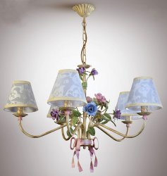 Люстра класична з абажурами 5046/2 