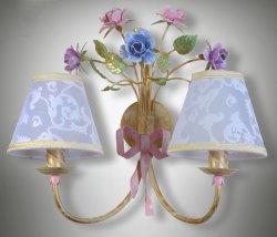 Світильник настінний (бра) з абажурами 2046/2 