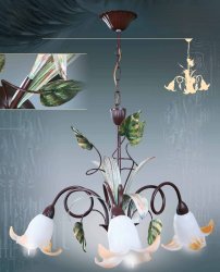 Люстра флористика 3078