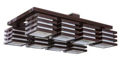 Люстра стельова з абажурами 80511