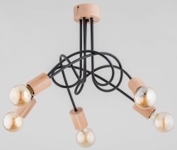 Люстра лофт ALFA TANGO WOOD 27435
