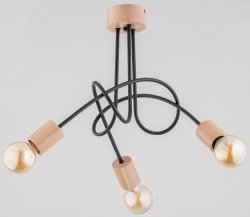 Люстра лофт ALFA TANGO WOOD 27433