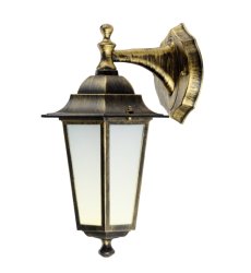 Уличный фонарь Delux Palace A02 60Вт Е27 черный-золото