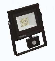 Прожектор світлодіодний LED з датчиком руху Horoz Electric PARS/S-20 6400K 