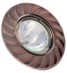 Точечный светильник Delux HDL 16102R MR16 красная античная медь