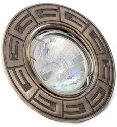 Точечный светильник Delux HDL 16103R MR16 зеленая античная медь