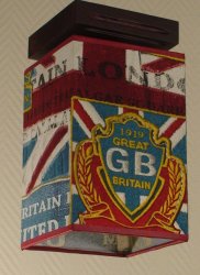 Світильник стельовий з абажуром 10881/1