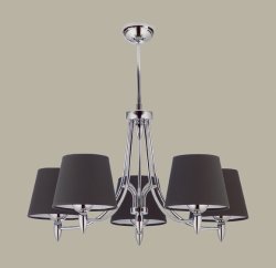 Люстра с абажурами JUPITER Galaxy Chrom 1255-GX5