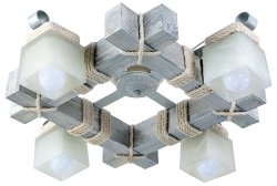 Люстра потолочная кантри SIRIUS S0307/4H серебро