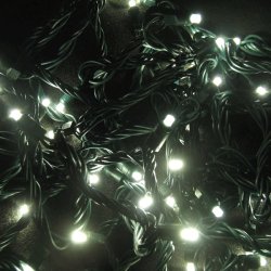 Гирлянда светодиодная NS 80С STRING 80LED 8м (бел/чор) 