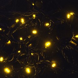 Гирлянда светодиодная NS 80С STRING 80LED 8м (жел/чор) 