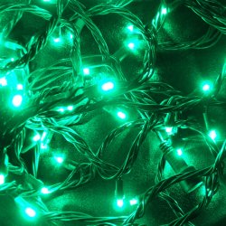 Гирлянда светодиодная NS 80С STRING 80LED 8м (зел/чор) 