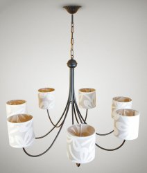 Люстра класична з абажурами 70481