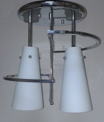 Люстра стельова TINKO 6105CR/2C WT 