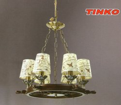 Люстра с абажурами TINKO 16282BR/6P 