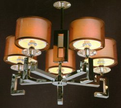 Люстра с абажурами TINKO 14552CR/5P BRN+WT