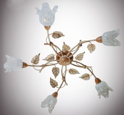 Люстра потолочная флористика 543