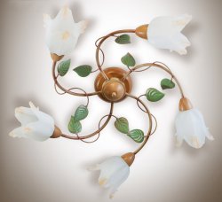 Люстра стельова флористика 544