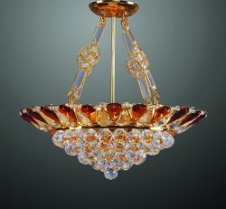 Люстра кришталева TINKO 21099DG/8H BRN+CL/CL