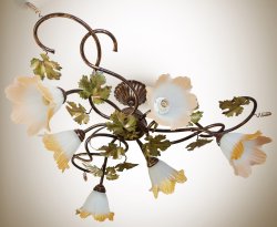 Люстра стельова флористика 618