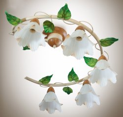 Люстра флористика потолочная 151