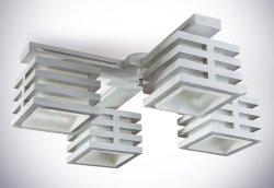 Люстра стельова з абажурами 22681/1