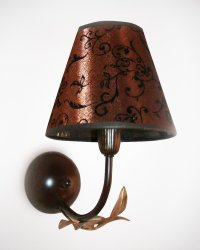 Светильник настенный(бра) с абажуром 10611