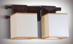 Світильник настінний (бра) з абажурами 20941/2 